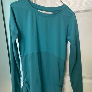 Fabletics Teal Long Sleeve Top